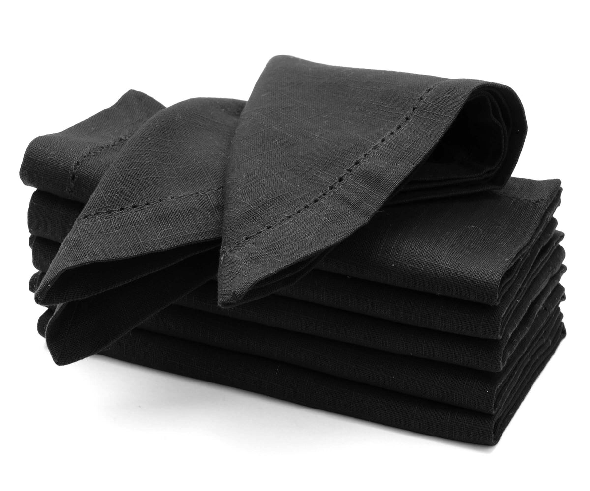 All Cotton and Linen | Black cloth napkins, cotton dinner napkins All Cotton and Linen | Black cloth napkins, cotton dinner napkins