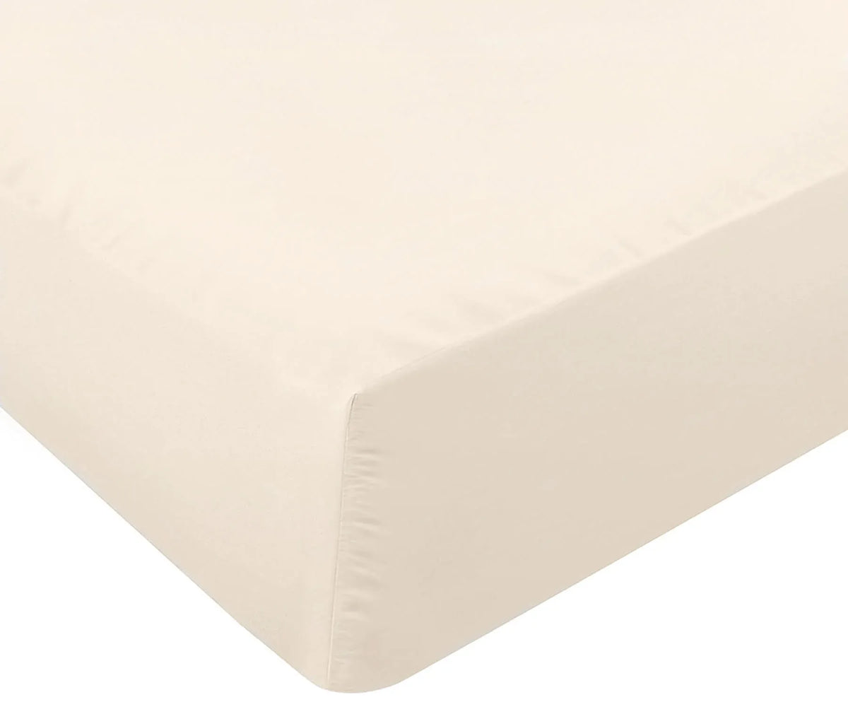 Classic White Fitted Sheets, crafted from cotton for a smooth and comfortable sleep surface. Classic White Fitted Sheets, crafted from cotton for a smooth and comfortable sleep surface.