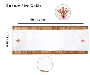 long table runner for dining tables, woven table runner are made with cotton fabric, easter table runners.