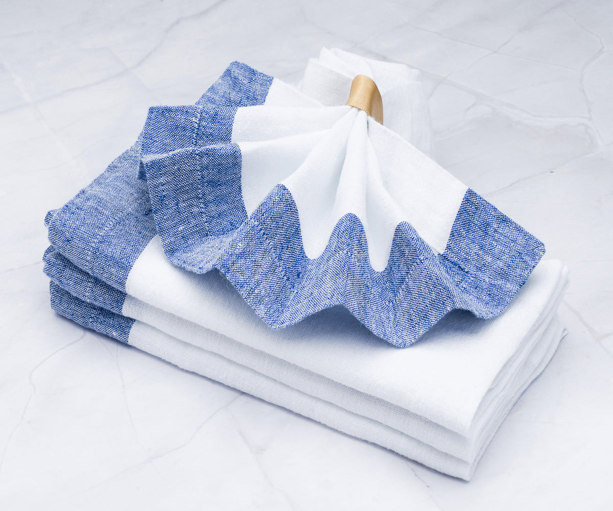 Linen Fringed Napkins: Embrace the charming details of our Linen Fringed Napkins, adding a touch of texture and sophistication to your table setting.