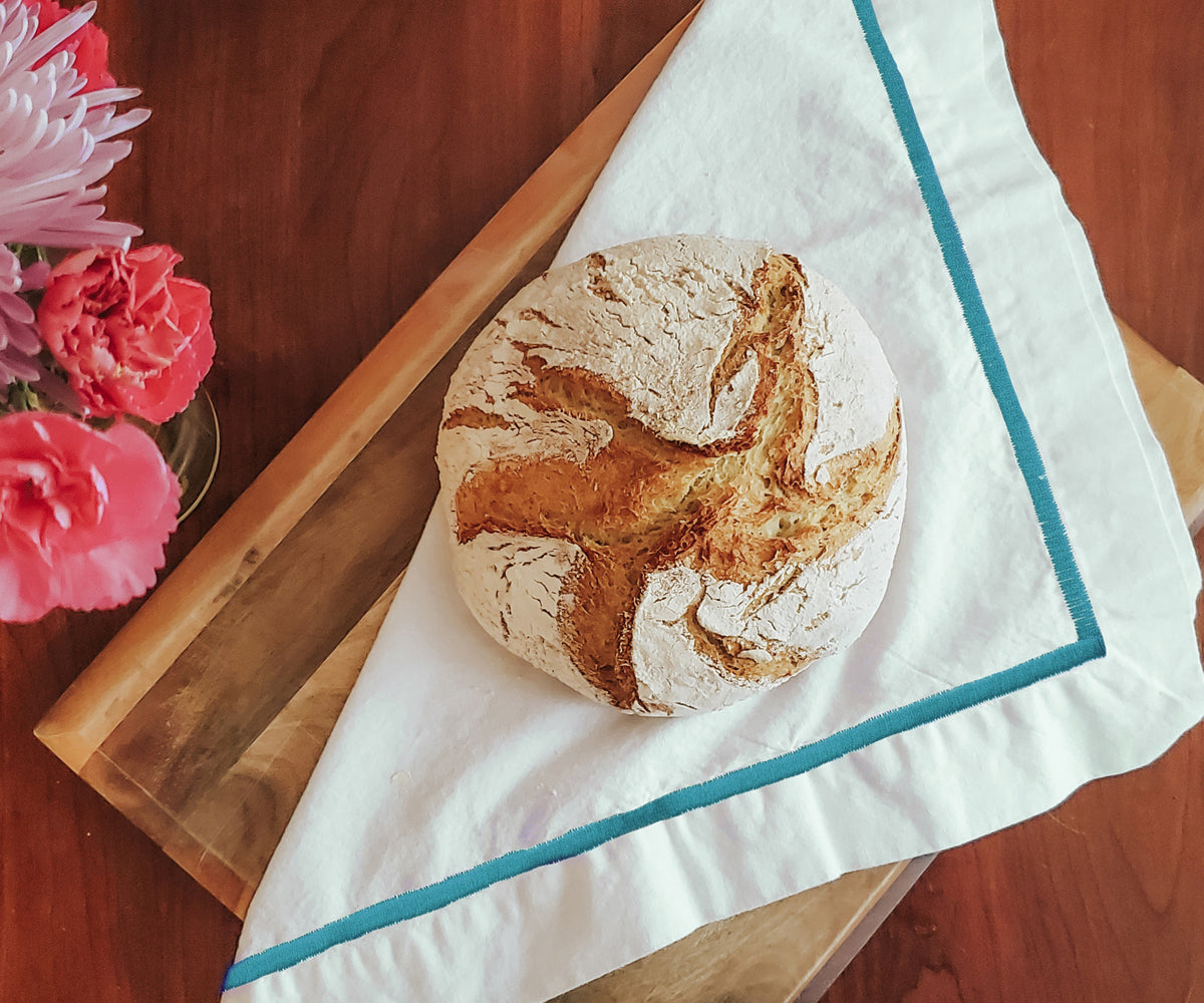 edge embroidered napkins, spanifornian inspiration, white and muted tones, earthy tones 