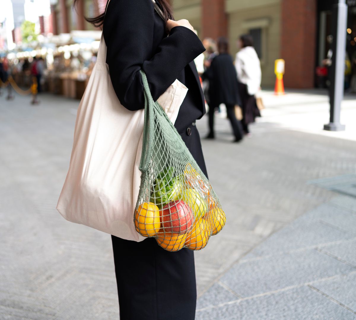 Stylish and durable reusable grocery bags from All Cotton and Linen