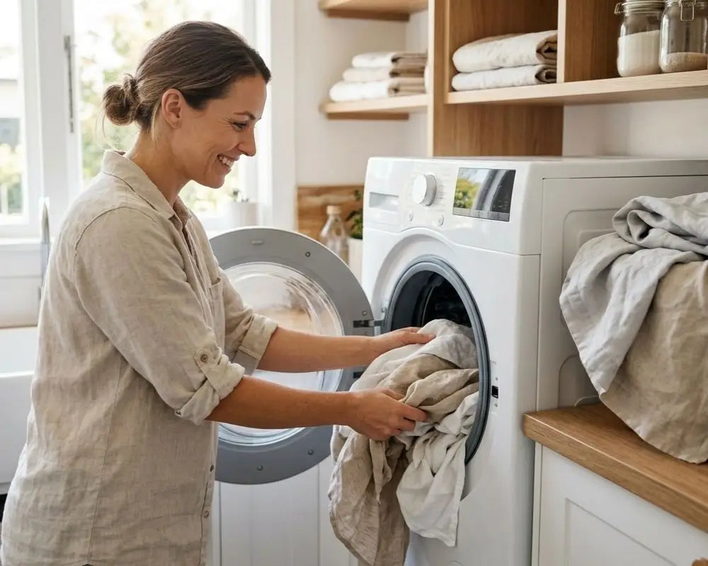 can you wash linen in the washing machine