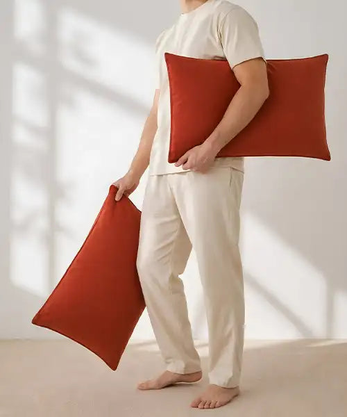 100% cotton pillowcases for bed – soft breathable pillow covers for everyday comfort