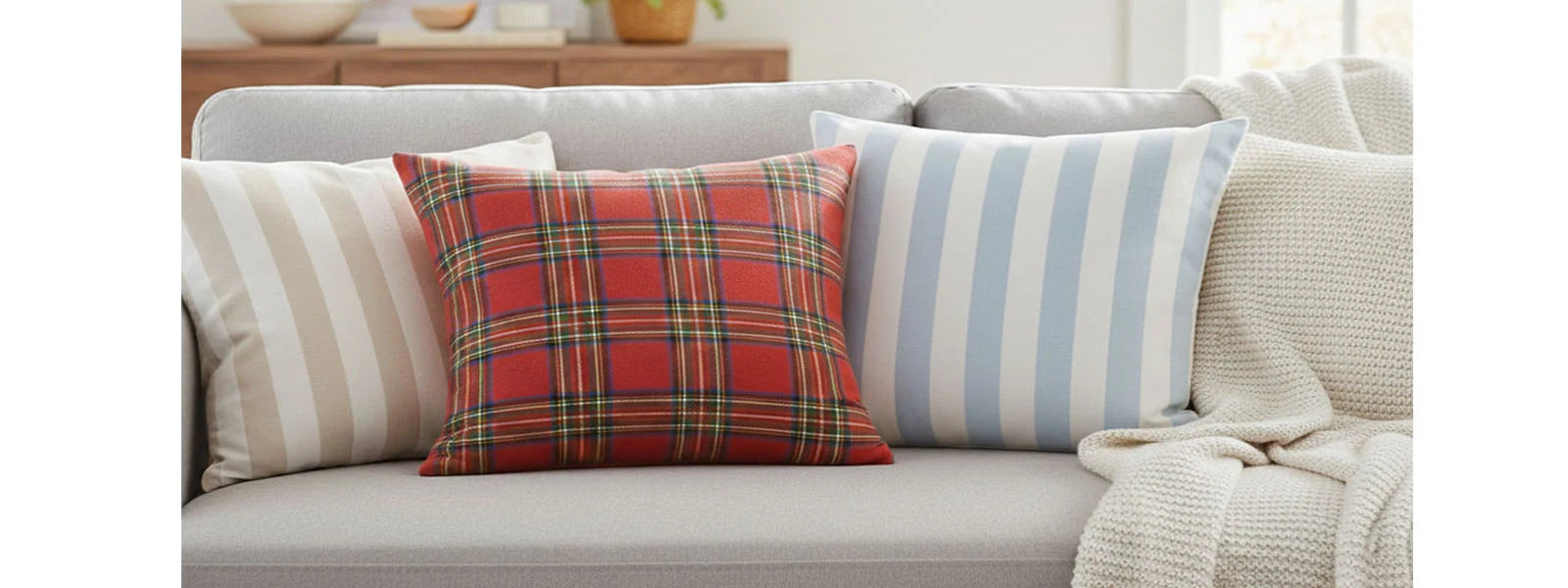 Decorative cotton cushion covers for sofa and bedroom – reusable throw pillow covers