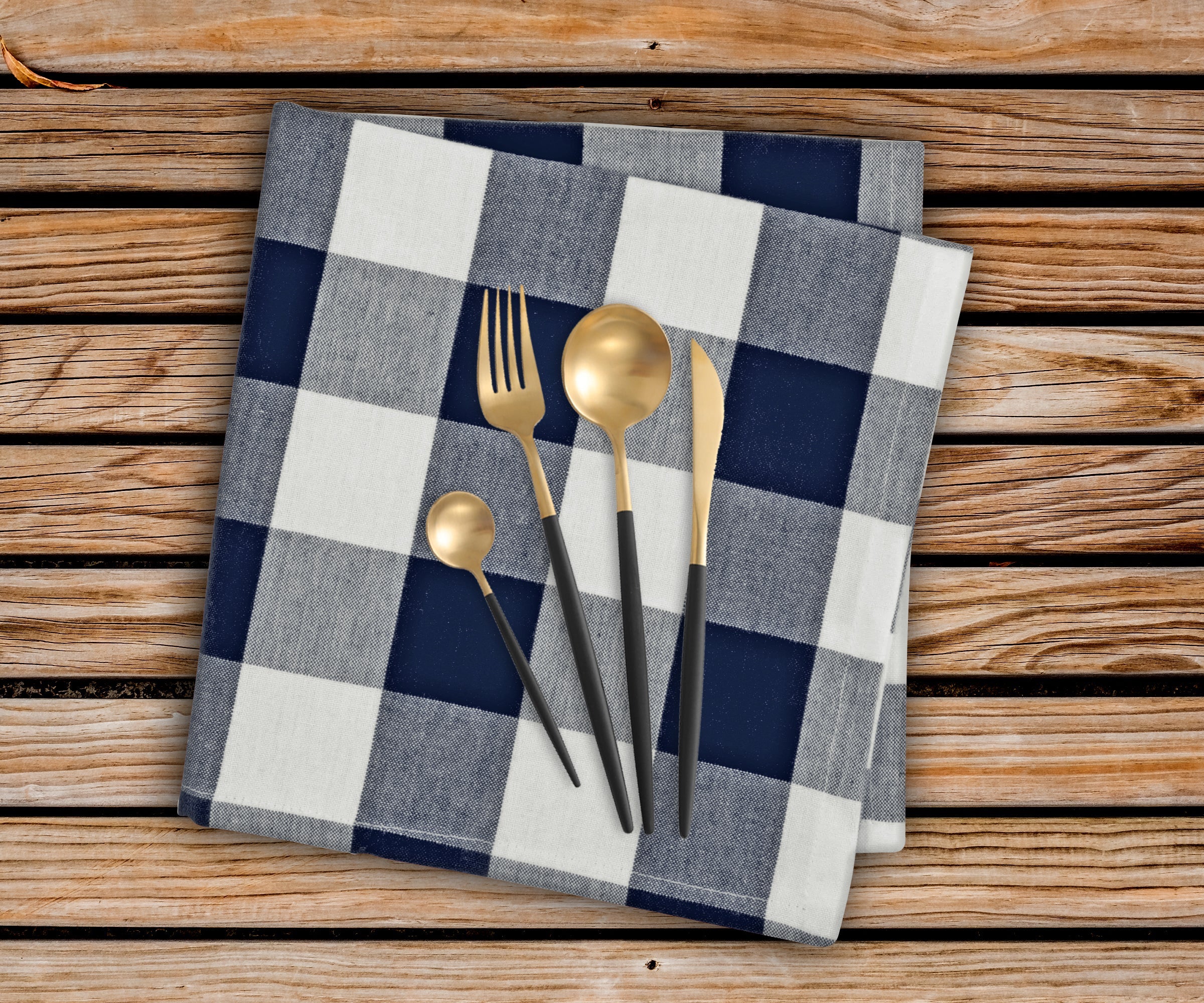 The napkins are woven with cotton which makes it soft and smooth. The cotton napkins are absorbs the spills easily and protecting the surface of the table.