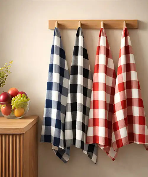 Buffalo check kitchen towels