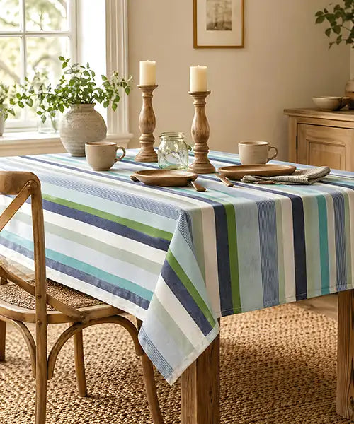 Cotton Tablecloth - Striped