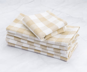 Buffalo plaid napkins | All Cotton and Linen