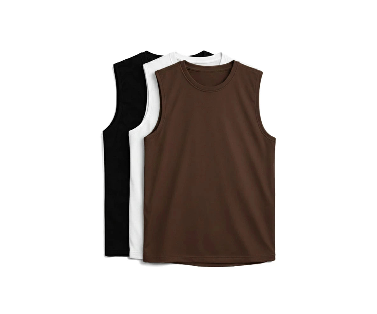 Men’s everyday sleeveless vests – soft cotton material