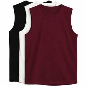 Men’s minimal sleeveless tank tops – multiple variants