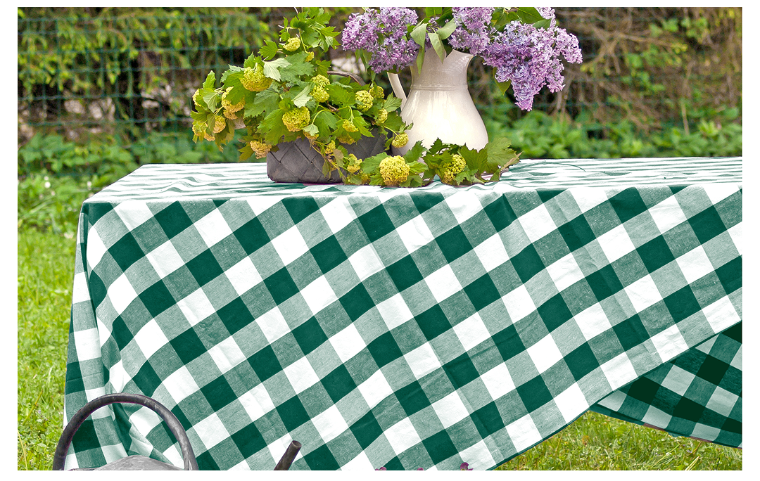 Green Plaid Tablecloth