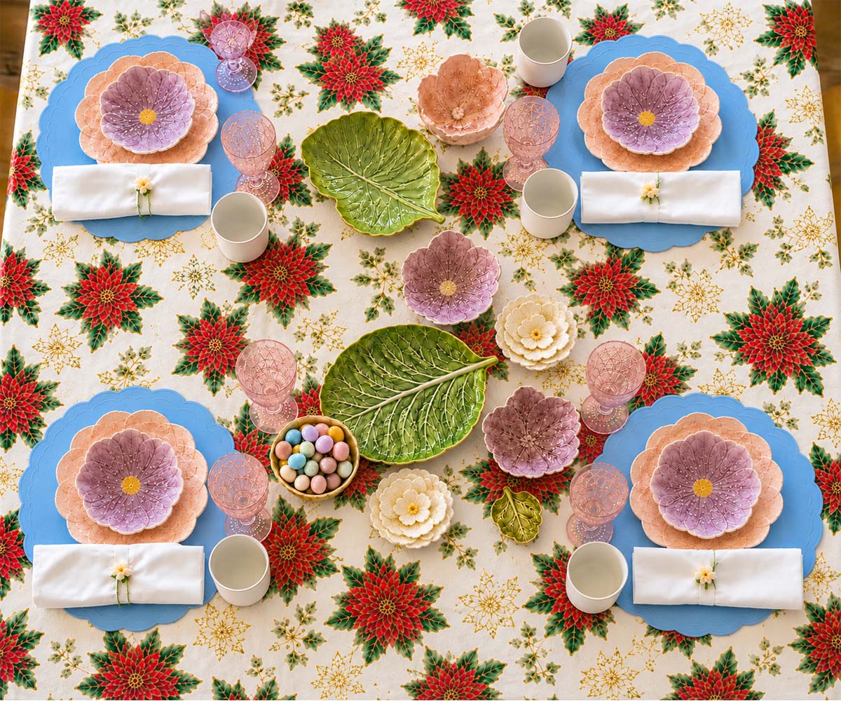 Poinsettia Tablecloth