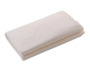 Soft 100% cotton sateen flat sheet in natural beige with smooth finish
