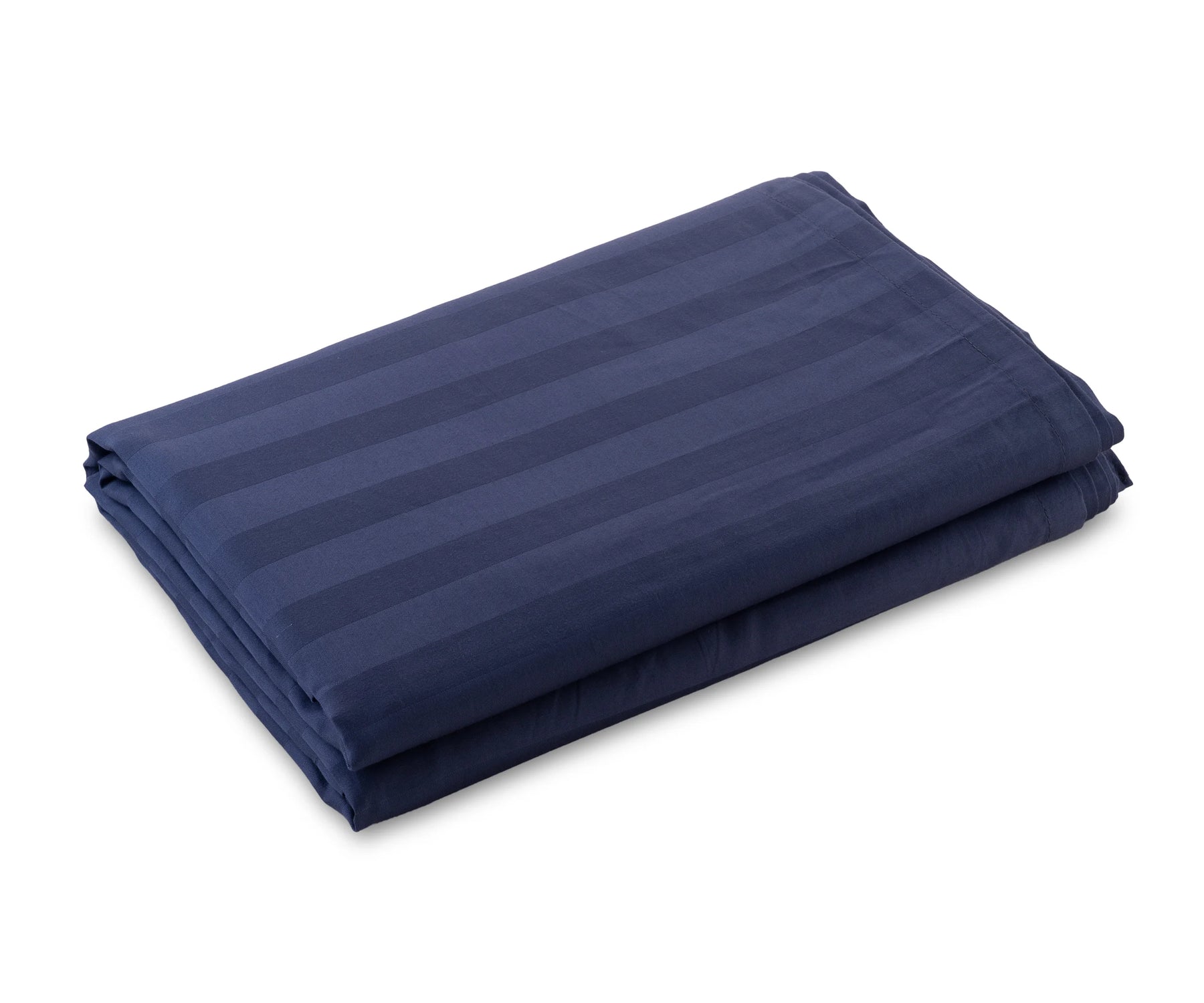 King size striped sateen flat sheet in soft, breathable cotton fabric

