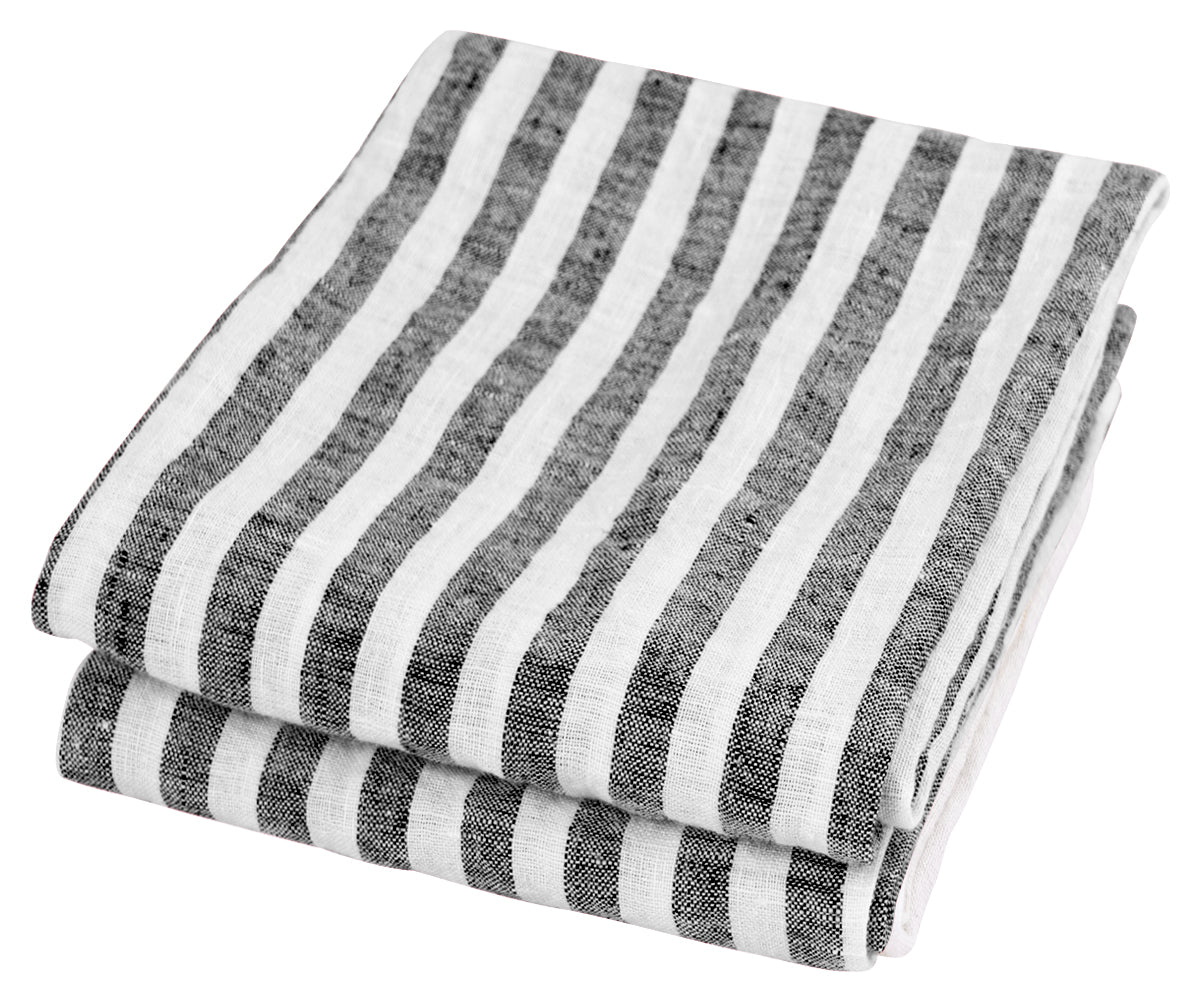 Elevate your culinary adventures and embrace the charm of tradition with our striped linen kitchen towels, where practicality meets timeless style.