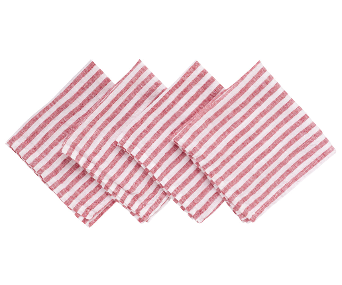 Luxuriate in dining with soft, durable cloth napkins for added comfort.
