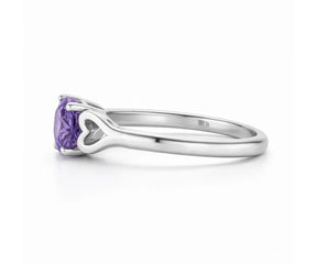 dainty amethyst ring perfect for everyday wear