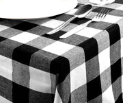 Elevate Your Table Setting with a Black Cotton Tablecloth