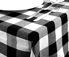 Elevate Your Table Setting with a Black Cotton Tablecloth