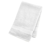 White cotton terry  towels – soft and absorbent luxury hand towels  set of 6