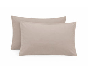 neutral beige cotton pillowcase for minimal bedroom decor