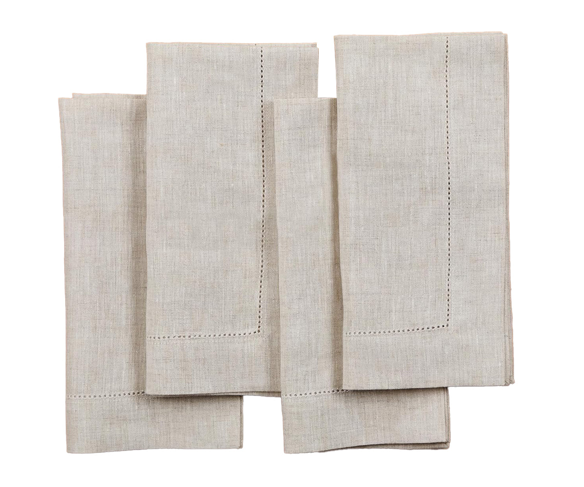 Beige linen napkins soft washed linen table napkins