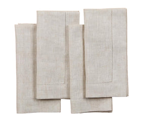 Beige linen napkins soft washed linen table napkins