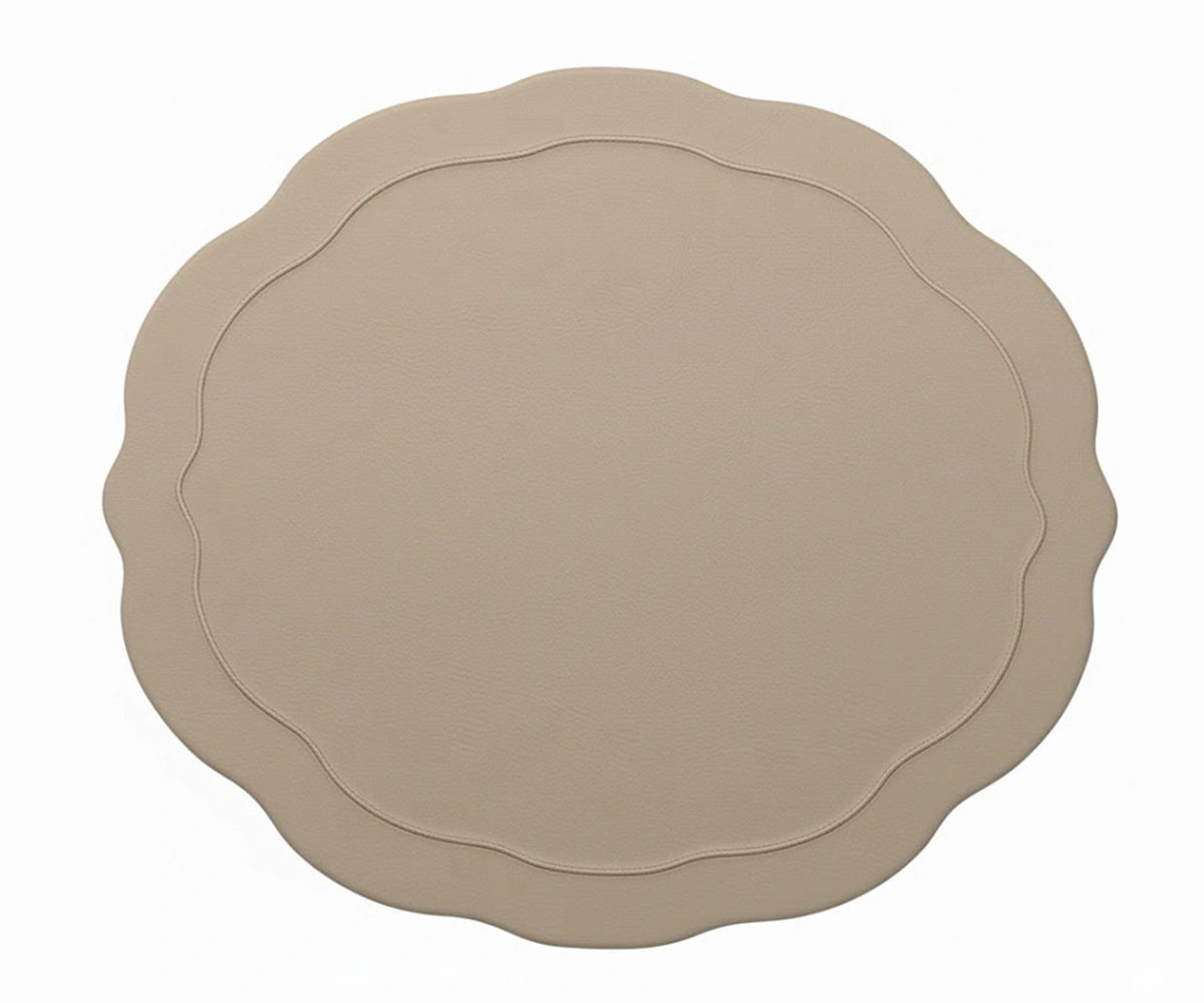 Classic Beige Table Mat – Soft Cotton Dining Placemat for Kitchen and Dining Room