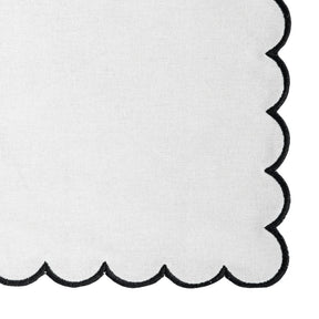 Scalloped Edge Linen Napkins