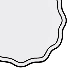 16-inch round black placemats for dining table décor