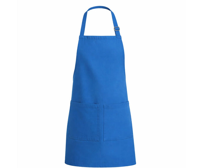 Blue apron  with two pockets, unisex cooking apron for men and women