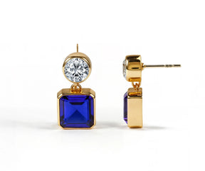 Blue-Drop-Earrings