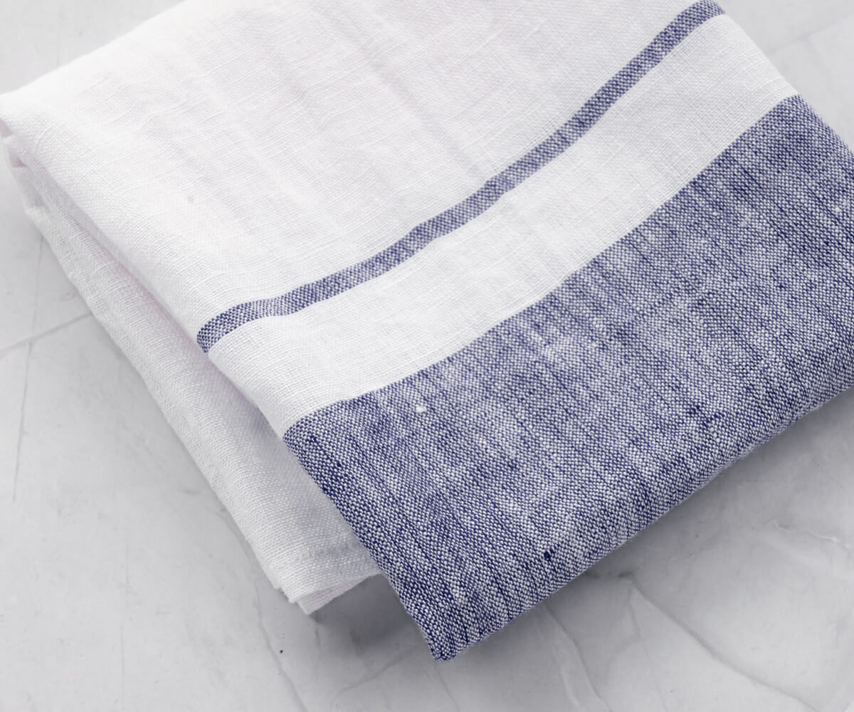 Reusable eco-friendly linen hand towels for year-round use