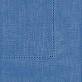 Premium blue linen napkins with delicate hemstitching – soft, durable, and perfect for any occasion.