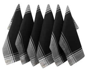  Black napkins designed for wedding receptions and special ceremonies.