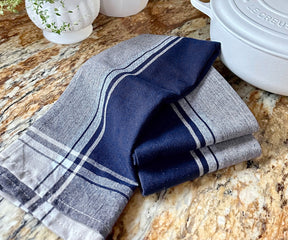 Cozy hand towels in a soothing shade of blue, adding comfort to your daily routine.