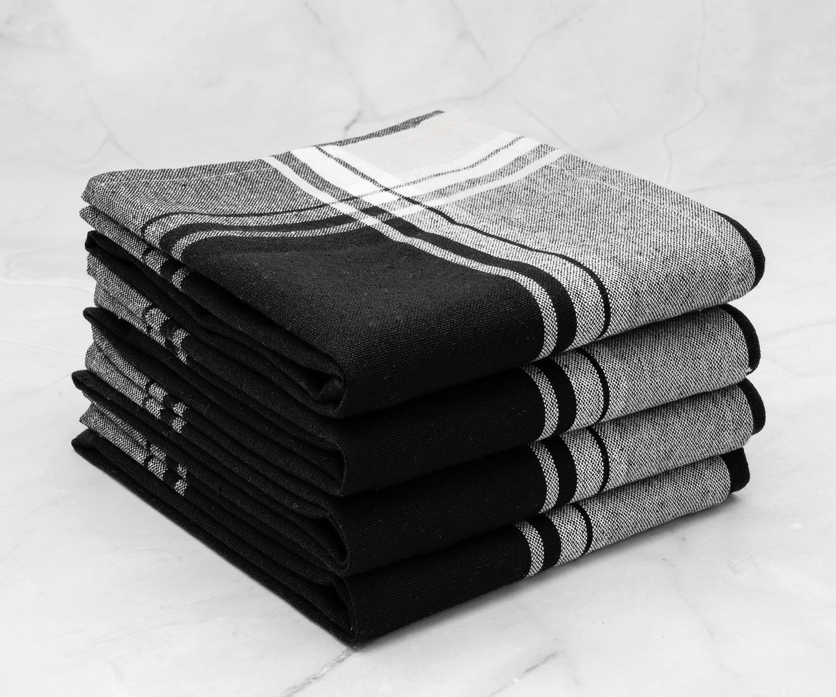 100% cotton kitchen towels, perfect for drying and cleaning.