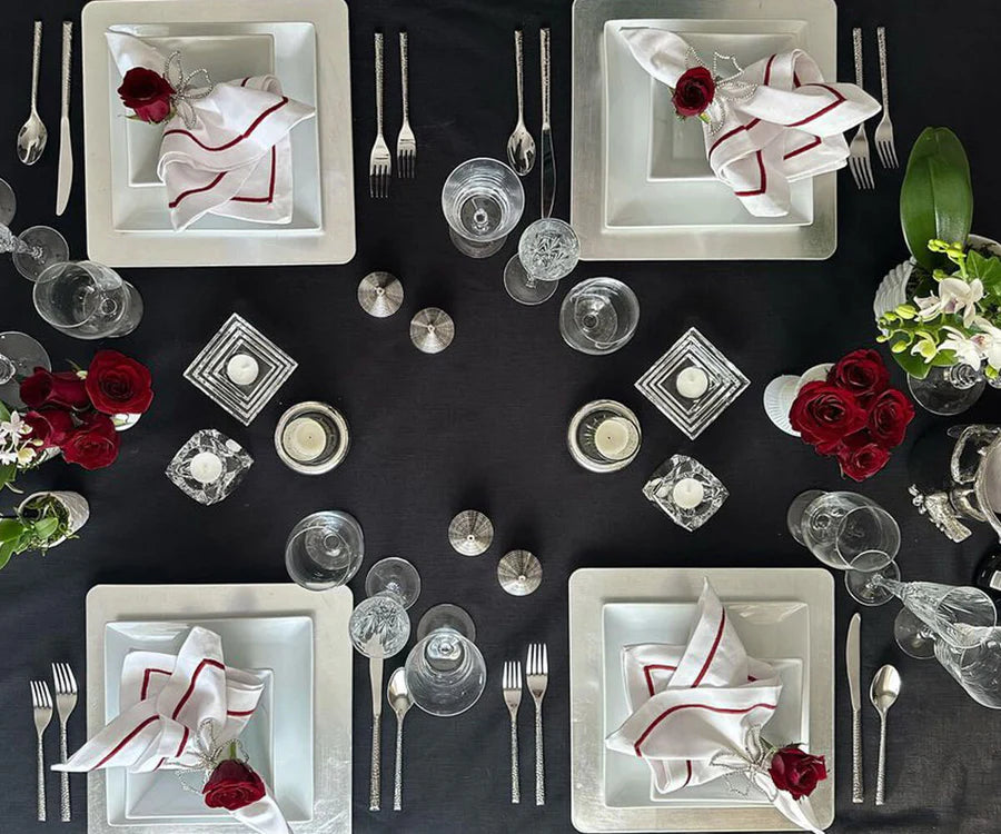 Dinner Napkins - White Cotton Napkins