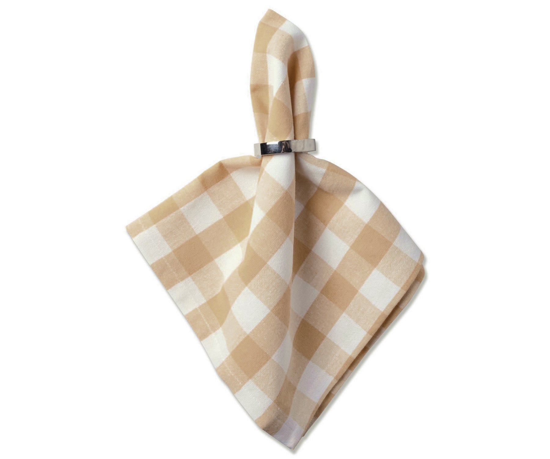 Plaid napkins, a pop of pattern and color for your dining table.