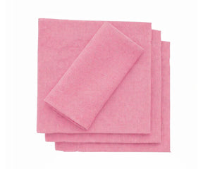 Light pink cotton cocktail napkins, reusable drink napkins for wedding and party table decor