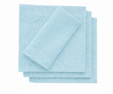 Sky blue cotton cocktail napkins, reusable cotton drink napkins for entertaining