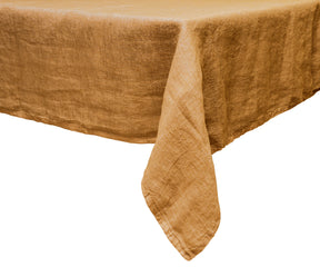Brown Linen Tablecloth