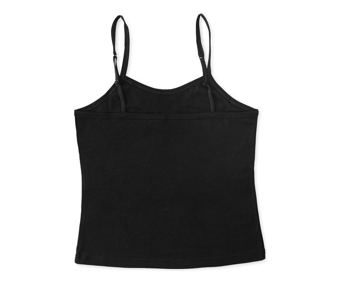 Black camisole top for layering or standalone wear