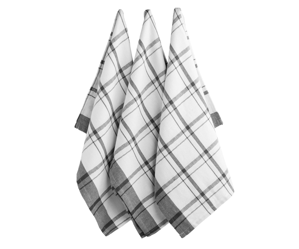 Elegant plaid kitchen towels for a touch of sophistication in your kitchen.