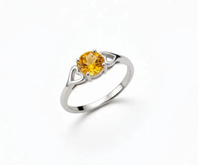beautiful citrine ring for birthday gift