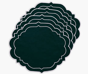 Set of 4 elegant placemats for a complete table setting.