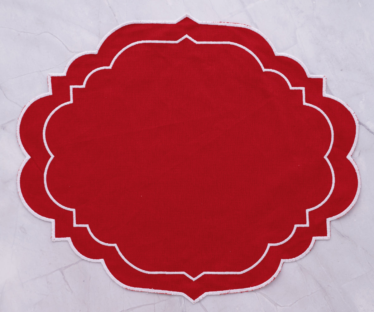 Heat-resistant placemats for hot dishes and cookware.