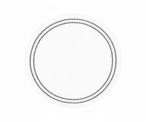 15 inch embroidered round placemat styled on modern dining table