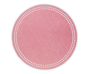 Set of 4 100% cotton Peony placemats styled with matching napkins for a complete dining look